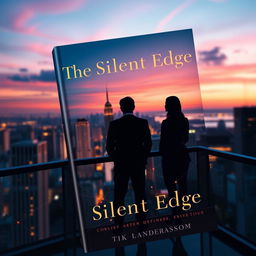 An elegant and visually striking book cover for 'The Silent Edge