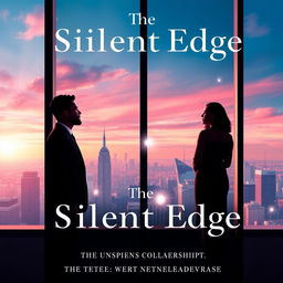 An elegant and visually striking book cover for 'The Silent Edge'