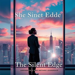 An elegant and visually striking book cover for 'The Silent Edge'