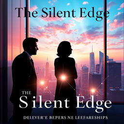 An elegant and visually striking book cover for 'The Silent Edge'