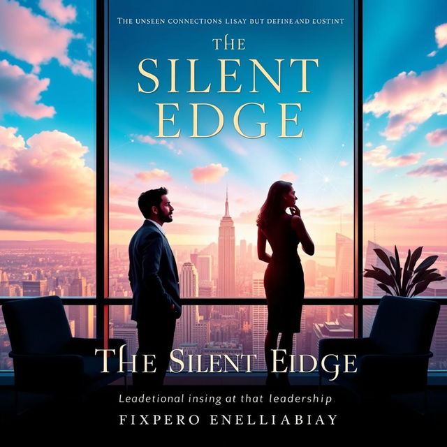 An elegant and visually striking book cover for 'The Silent Edge'