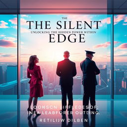 An elegant and visually captivating book cover for 'The Silent Edge Unlocking the Hidden Power Within'