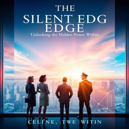 An elegant and visually captivating book cover for 'The Silent Edge Unlocking the Hidden Power Within'