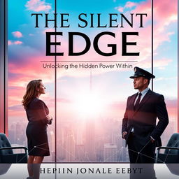 An elegant and visually captivating book cover for 'The Silent Edge Unlocking the Hidden Power Within'