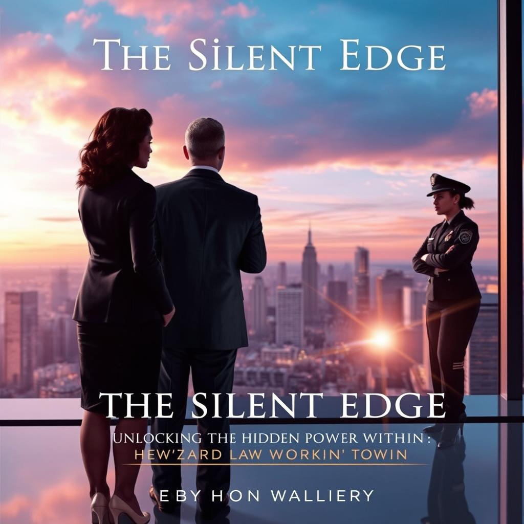 An elegant and visually captivating book cover for 'The Silent Edge: Unlocking the Hidden Power Within