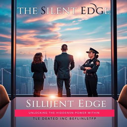 An elegant and visually captivating book cover for 'The Silent Edge: Unlocking the Hidden Power Within