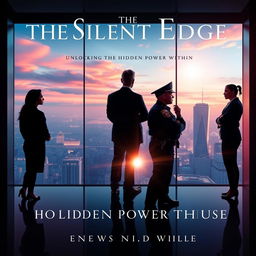 An elegant and visually captivating book cover for 'The Silent Edge: Unlocking the Hidden Power Within