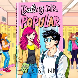A visually striking book cover featuring the title "Dating Mr