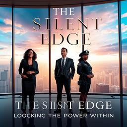 An elegant and visually striking book cover for 'The Silent Edge: Unlocking the Hidden Power Within'