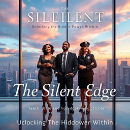 An elegant and visually striking book cover for 'The Silent Edge: Unlocking the Hidden Power Within'