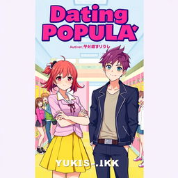A vibrant book cover designed for the title "Dating Mr