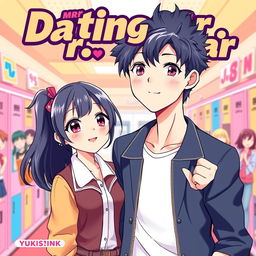 A vibrant book cover designed for the title "Dating Mr
