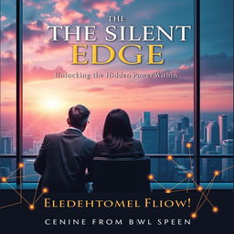 An elegant and visually captivating book cover for 'The Silent Edge Unlocking the Hidden Power Within'