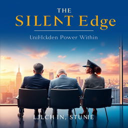 An elegant and visually captivating book cover for 'The Silent Edge Unlocking the Hidden Power Within'