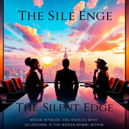 An elegant and visually striking book cover for 'The Silent Edge Unlocking the Hidden Power Within'