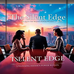 An elegant and visually striking book cover for 'The Silent Edge Unlocking the Hidden Power Within'
