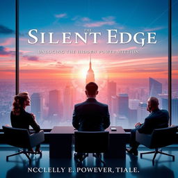 An elegant and captivating book cover for 'The Silent Edge Unlocking the Hidden Power Within'