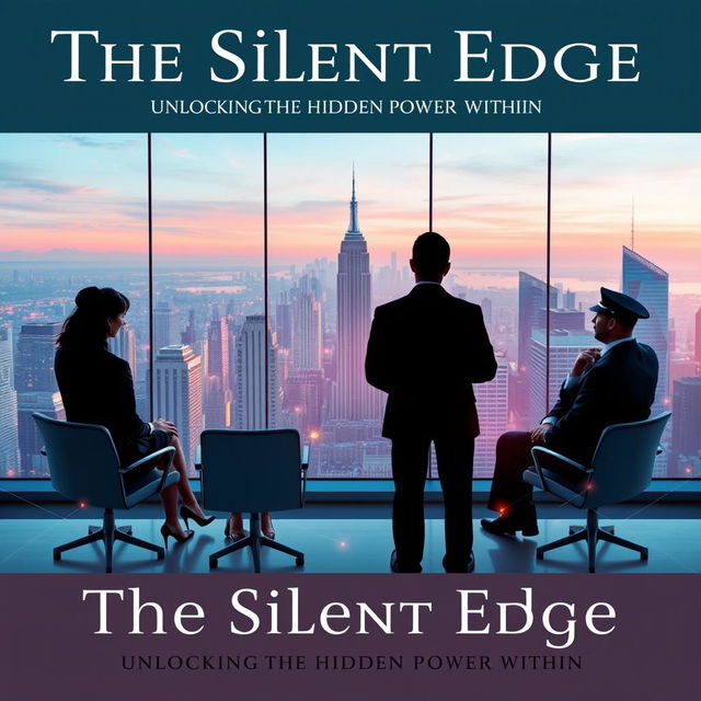 An elegant and captivating book cover for 'The Silent Edge Unlocking the Hidden Power Within'