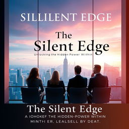 An elegant and captivating book cover for 'The Silent Edge Unlocking the Hidden Power Within'