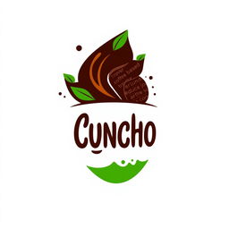 An innovative and eye-catching logo design for a coffee grounds-based biofertilizer called 'Cuncho'