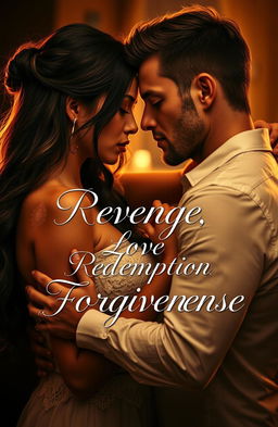 A powerful scene featuring two couples in a close and intimate embrace, reflecting themes of revenge, love, redemption, and forgiveness