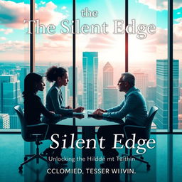 An elegant and visually compelling book cover for 'The Silent Edge: Unlocking the Hidden Talent Within'