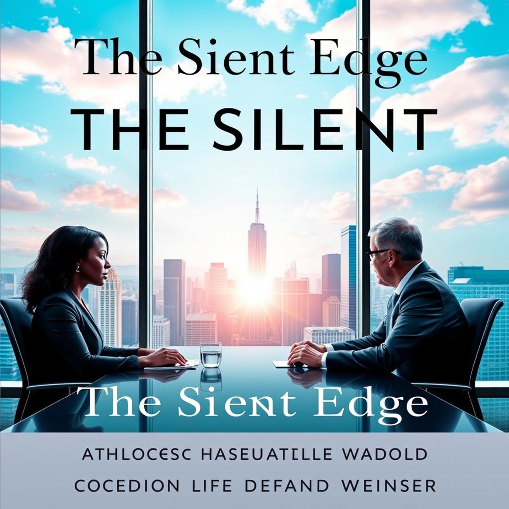 An elegant and visually compelling book cover for 'The Silent Edge: Unlocking the Hidden Talent Within'