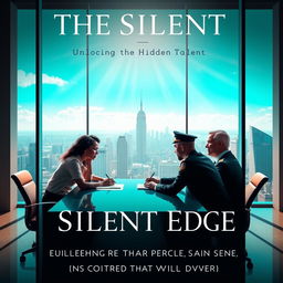 An elegant and visually stunning book cover for 'The Silent Edge: Unlocking the Hidden Talent Within'