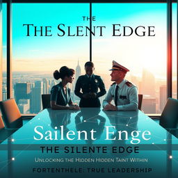 An elegant and visually stunning book cover for 'The Silent Edge: Unlocking the Hidden Talent Within'