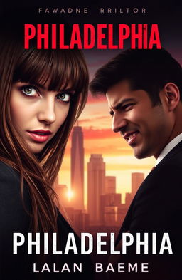 An erotic thriller novel cover featuring a captivating young woman with long brown hair and bangs, exuding an air of intrigue and allure