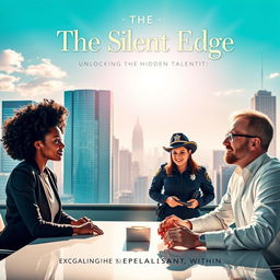 A visually striking book cover for 'The Silent Edge: Unlocking the Hidden Talent Within'