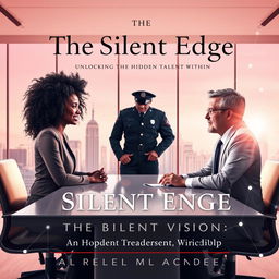 An elegant book cover design for 'The Silent Edge: Unlocking the Hidden Talent Within'