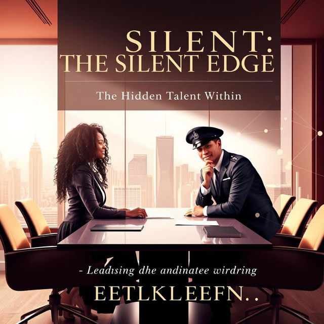 An elegant book cover design for 'The Silent Edge: Unlocking the Hidden Talent Within'