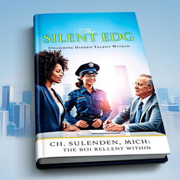 An elegantly designed book cover for 'The Silent Edge: Unlocking the Hidden Talent Within'