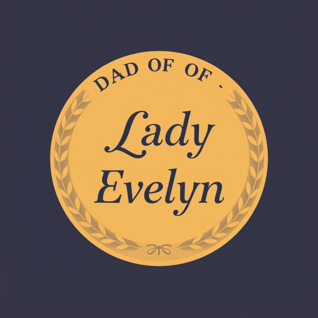 A classic circle logo design for 'Dad of Lady Evelyn'