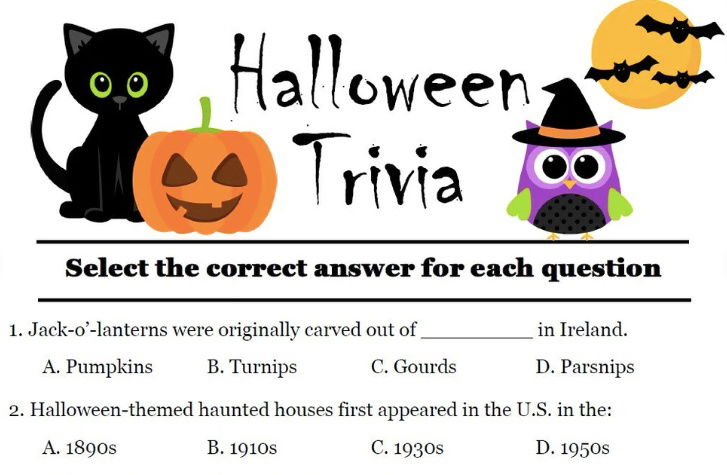 Dive into the fun and spooky world of Halloween with this trivia quiz designed especially for kids. Test your knowledge of all things Halloween—from pumpkins and costumes to spooky stories!