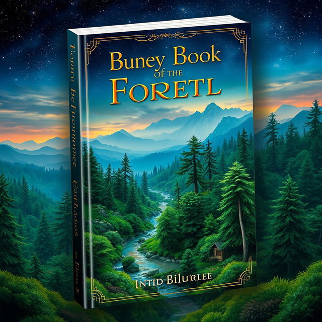 A beautifully designed book cover featuring a majestic fantasy landscape