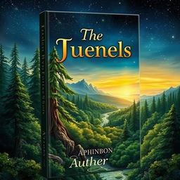 A beautifully designed book cover featuring a majestic fantasy landscape