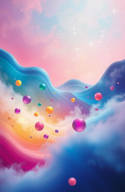 An abstract representation of uncharted feelings, featuring a surreal landscape with vibrant colors blending into one another
