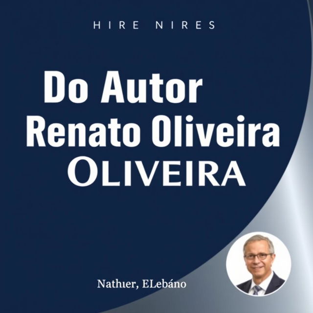 A professional business book cover featuring the title 'Do Autor Renato Oliveira' prominently displayed in elegant typography