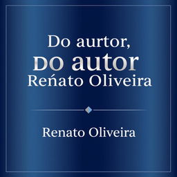 A professional and elegant book cover design for a business book titled 'Do autor Renato Oliveira'