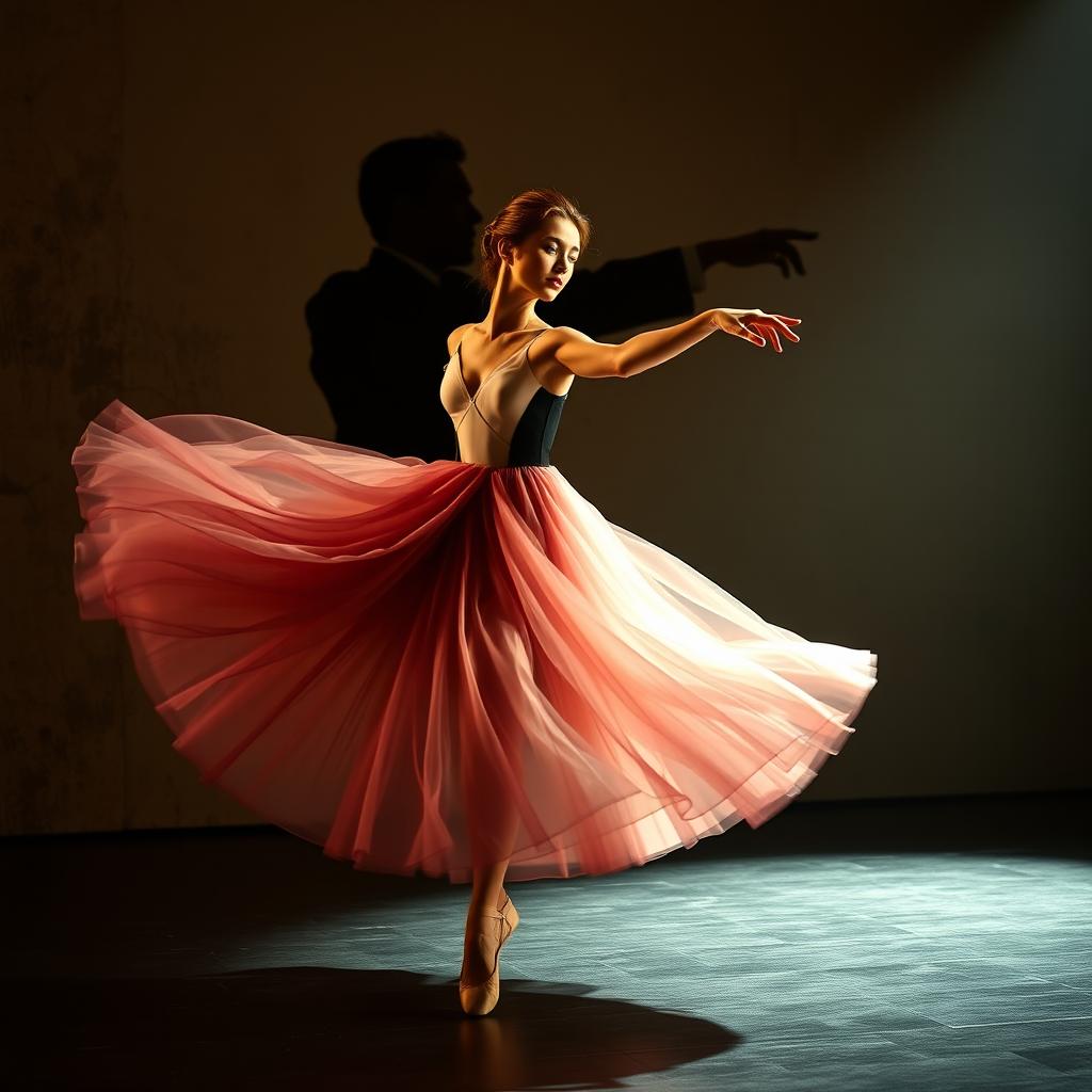 A poignant portrayal of a ballerina's dance embodying love and betrayal