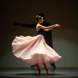 A poignant portrayal of a ballerina's dance embodying love and betrayal