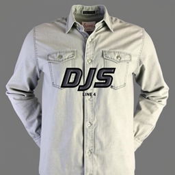 A stylish long-sleeve shirt made from high-quality American denim fabric