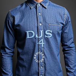A stylish long-sleeve shirt made from high-quality American denim fabric