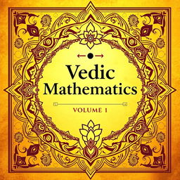 A visually appealing cover for 'Vedic Mathematics, Volume 1' by NS Academy