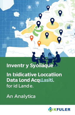 A comprehensive report cover design focused on 'Inventory Socialization of Indicative Location Data for Land Acquisition'