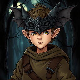 A captivating illustration of a halfling character with a stoic expression, exuding an air of quiet confidence and determination