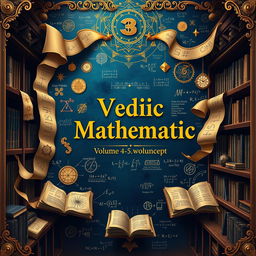 A visually stunning depiction of Vedic Mathematics, particularly focusing on the advanced concepts from volumes 4 and 5