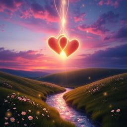 An enchanting portrayal of 'Connected Hearts: A Journey of Fate and Love'